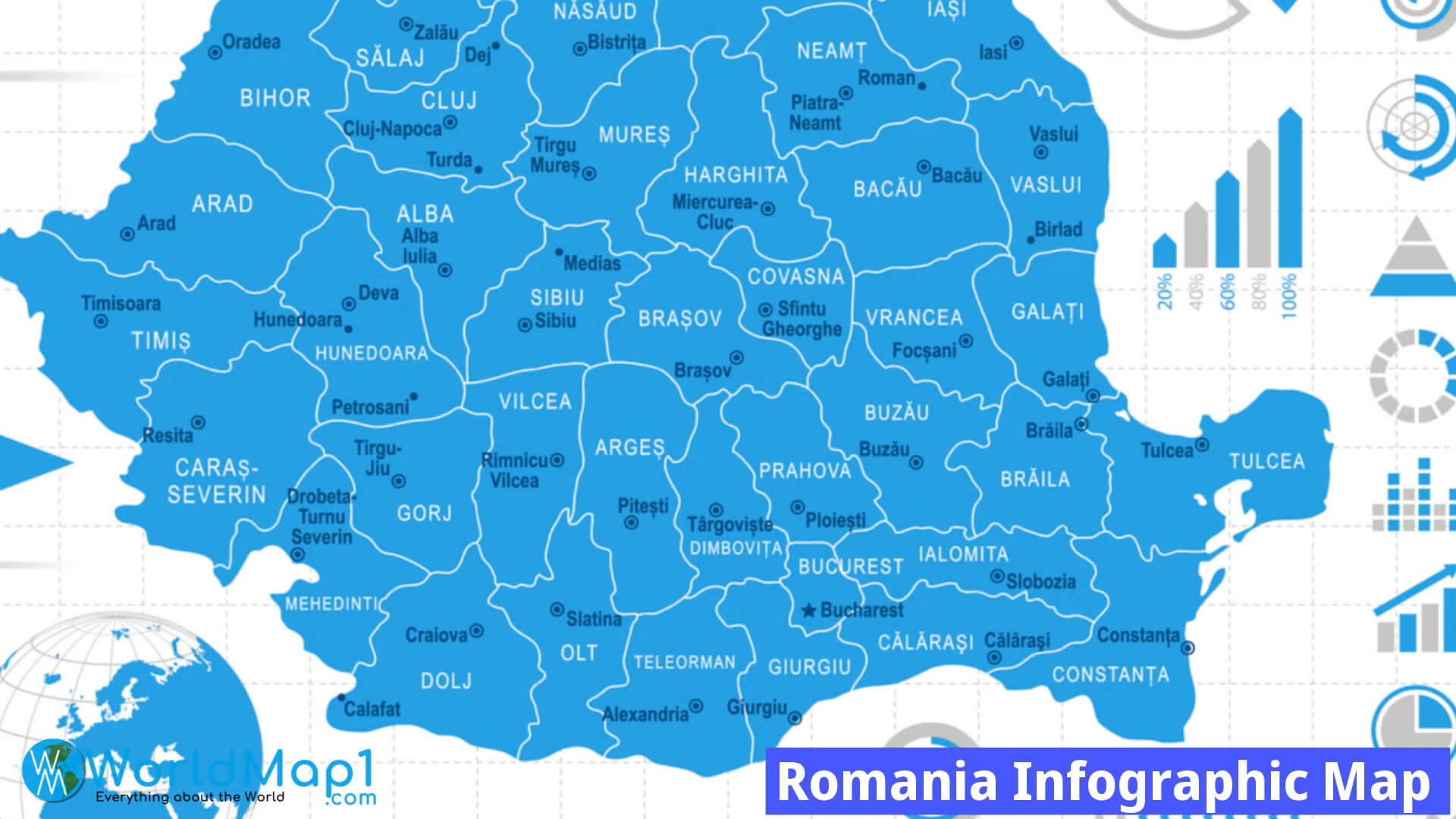 Romanya infografik Haritası